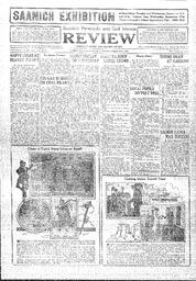 Saanich Peninsula And Gulf Islands Review Thu, August 21, 1930 (Page 1)