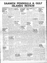 Saanich Peninsula And Gulf Islands Review Wed, March 10, 1937 (Page 1)