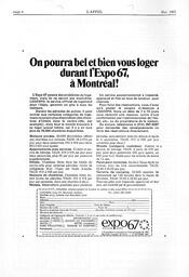   L'APPEL, LE MAGAZINE FRANCO-COLOMBIEN, 1967   , page 6