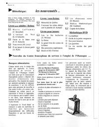   L'ANSE-AU-SABLE, 2007   , page 4