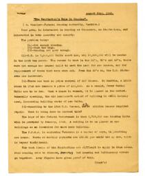 Speech notes from talk by M. Wheeler, Federal Housing Authority, Seattle, "The Sanitarian's Role in Housing": 22-Aug-46
