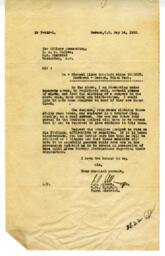 Letter to Vance from Yukon District R.C.M.P.