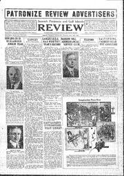 Saanich Peninsula And Gulf Islands Review Thu, February 19, 1931 (Page 1)