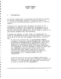   RAPPORT ANNUEL - FFCB, 1998-1999   , page 3
