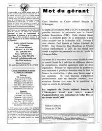   L'ANSE-AU-SABLE, 2008-2009   , page 2