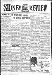 Sidney And Islands Review Fri, May 2, 1913 (Page 1)