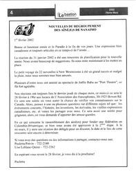   LE BASTION DE NANAIMO, 2002   , page 5