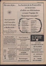Le Soleil de Colombie, April 28, 1978, page 22