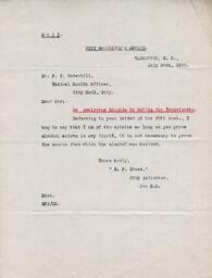 Letter from E.F. Jones to F.T. Underhill