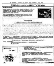   LE MOUSTIQUE PACIFIQUE, 2003   , page 20