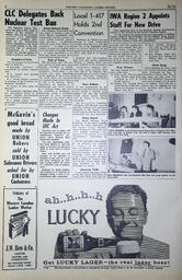   The Western Canadian Lumber Worker, Vol. XXVII, No. 10, 2nd Issue May 1960   , page 2