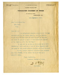 Letter to Vance from F.S. Pilling: 24-Sep-13