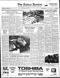 The Sidney Review Wed, October 23, 1974 (Page 1)