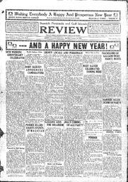 Saanich Peninsula And Gulf Islands Review Thu, January 1, 1931 (Page 1)