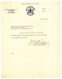 Memo to Vance from D. McKay, Acting Chief Constable: 09-Jul-41