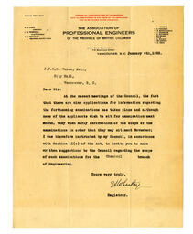Letter to Vance from E.A. Wheatley: 06-Jan-22