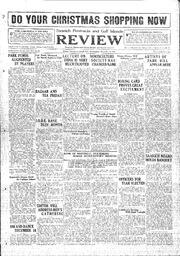 Saanich Peninsula And Gulf Islands Review Wed, December 9, 1931 (Page 1)