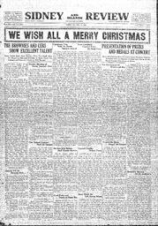Sidney And Islands Review Thu, December 24, 1925 (Page 1)