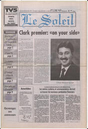 Le Soleil de Colombie-Britannique, June 7, 1996, page 1