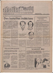 Le Soleil de Colombie, February 15, 1980, page 1