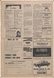 Le Soleil de Vancouver, August 21, 1970, page 12