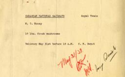 Inspection letter to Vance from Smith, Food Inspector, Health Department: 01-Jun-39