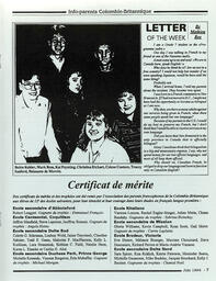   INFO-PARENTS COLOMBIE-BRITANNIQUE, 1994   , page 7