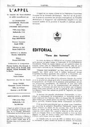   L'APPEL, LE MAGAZINE FRANCO-COLOMBIEN, 1967   , page 3