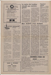 Le Soleil de Vancouver, November 9, 1973, page 2