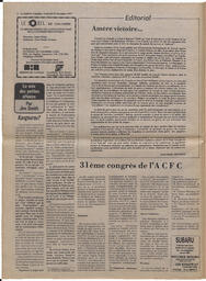 Le Soleil de Colombie, November 25, 1977, page 2