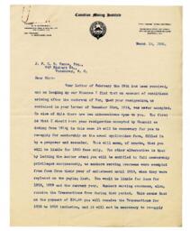 Letter to Vance, from R.R. Hose: 15-Mar-20