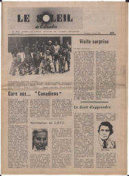 Le Soleil de Colombie, April 9, 1976, page 1