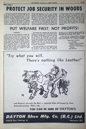   The Western Canadian Lumber Worker, Vol. XXXII, No. 4, 2nd Issue Feb. 1965   , page 4