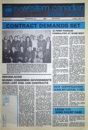   The Western Canadian Lumber Worker, Vol. XLV No. 2, Apr.-May. 1977   , page 1