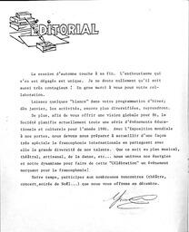   BULLETIN MENSUEL, 1985   , page 2