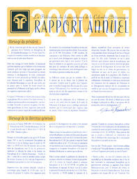   RAPPORT ANNUEL - FFCB, 2000-2001   , page 1