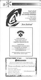   FESTIVAL D'ÉTÉ, 2001   , page 20