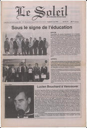 Le Soleil de Colombie-Britannique, May 6, 1994, page 1
