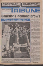   The Pacific Tribune - Wednesday, August 28, 1985   , page 1