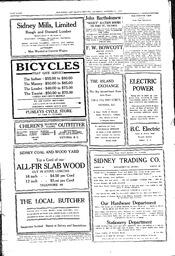 Sidney And Islands Review Thu, October 24, 1918 (Page 8)