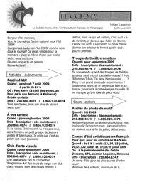   L'ANSE-AU-SABLE, 2009   , page 1