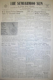 The Semiahmoo Sun and White Rock Weekly, February 11, 1954 (Page 1)