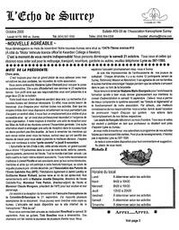   L'ÉCHO DE SURREY, 2000   , page 1