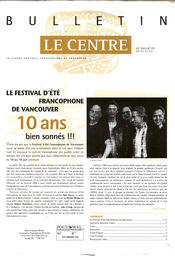   BULLETIN LE CENTRE, 1999   , page 1