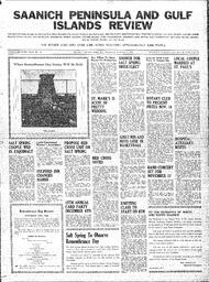 Saanich Peninsula And Gulf Islands Review Wed, November 1, 1939 (Page 1)
