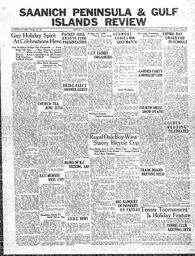 Saanich Peninsula And Gulf Islands Review Wed, May 27, 1936 (Page 1)