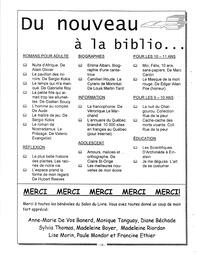   L'ANSE-AU-SABLE, 2000   , page 14