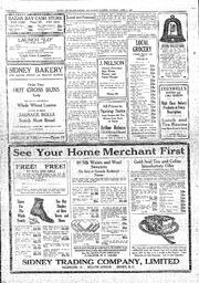 Sidney And Islands Review Thu, April 2, 1925 (Page 8)