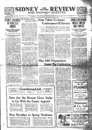 Sidney And Islands Review Thu, April 17, 1919 (Page 1)