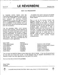   LE RÉVERBÈRE, 1991   , page 1
